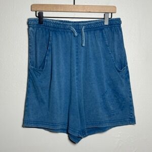 Gymshark Sweat Shorts M Blue Cotton Gym Training Running‎ Lounge